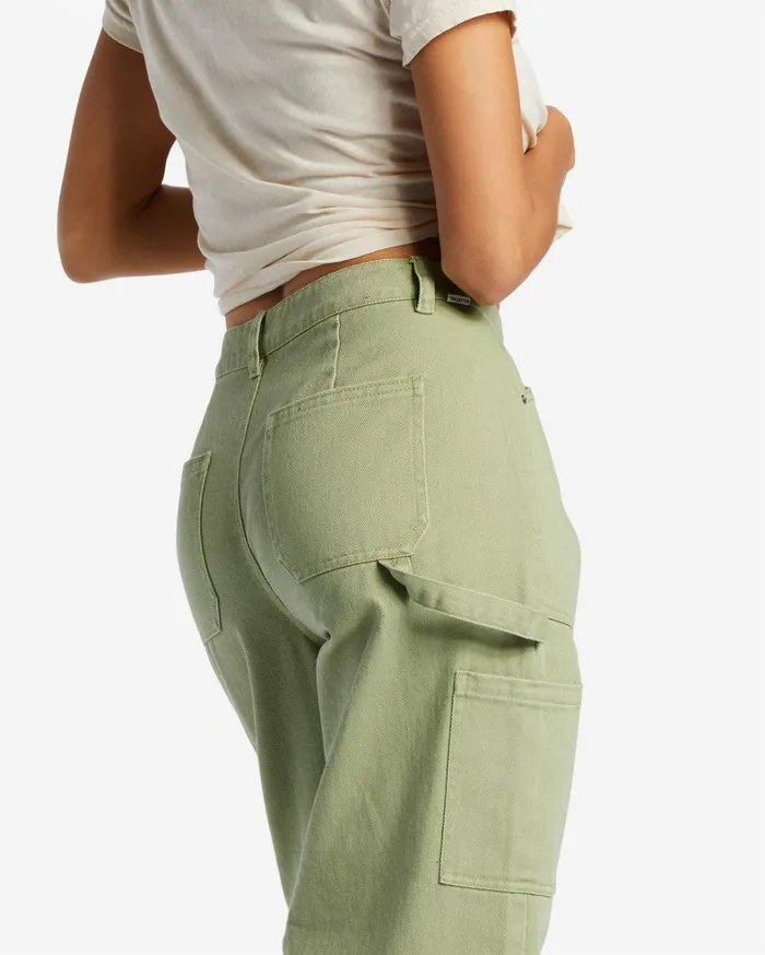 Billabong Pants Women Leia Cargo Pants Avocado Billabong Pants Women Leia Cargo Pants Avocado