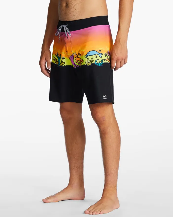 Billabong Performance Boardshorts Men Keith Haring Dolphin Dance Airlite Performance 19034 Boardshorts Multi Billabong Performance Boardshorts Men Keith Haring Dolphin Dance Airlite Performance 19034 Boardshorts Multi