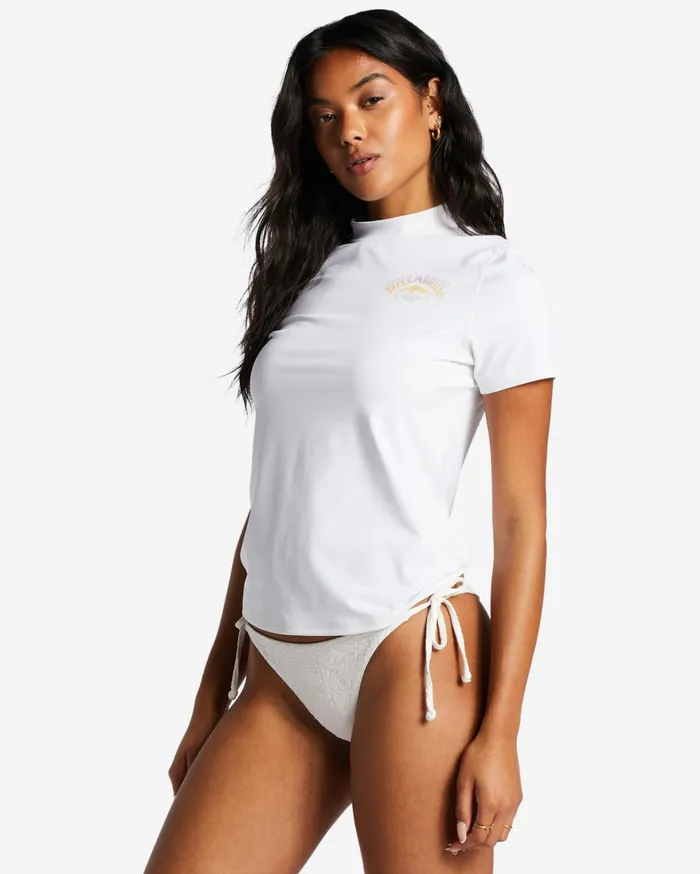 Billabong Rashguards and Bodysuits Women Core Long Sleeve UPF 50 Surf TShirt White Billabong Rashguards and Bodysuits Women Core Long Sleeve UPF 50 Surf TShirt White