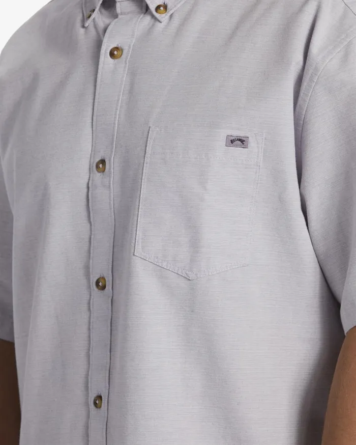 Billabong Shirts Men All Day Short Sleeve Shirt Purple Ash Billabong Shirts Men All Day Short Sleeve Shirt Purple Ash