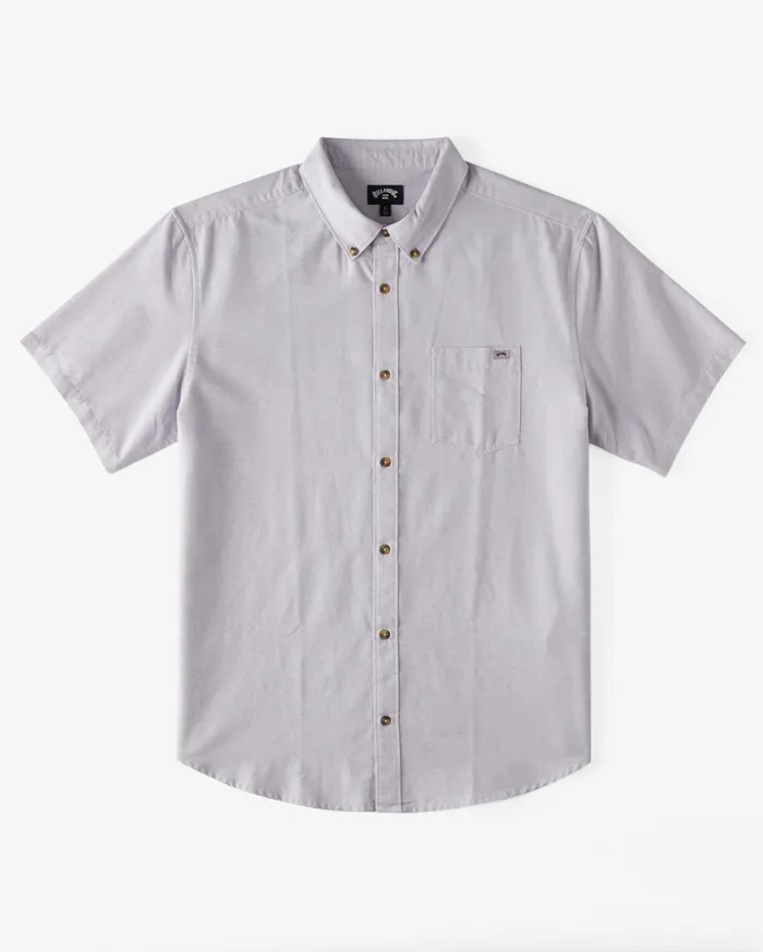 Billabong Shirts Men All Day Short Sleeve Shirt Purple Ash Billabong Shirts Men All Day Short Sleeve Shirt Purple Ash