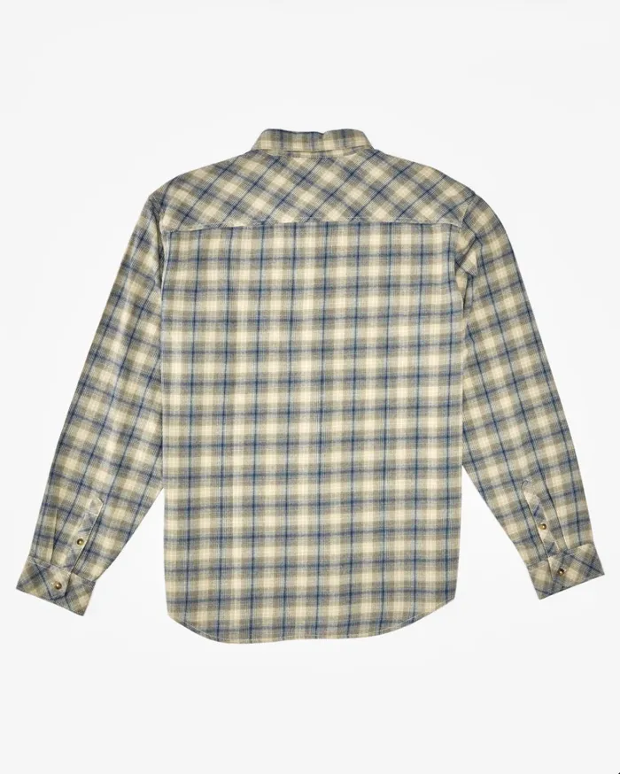 Billabong Shirts Men Coastline Flannel Long Sleeve Shirt North Sea Billabong Shirts Men Coastline Flannel Long Sleeve Shirt North Sea