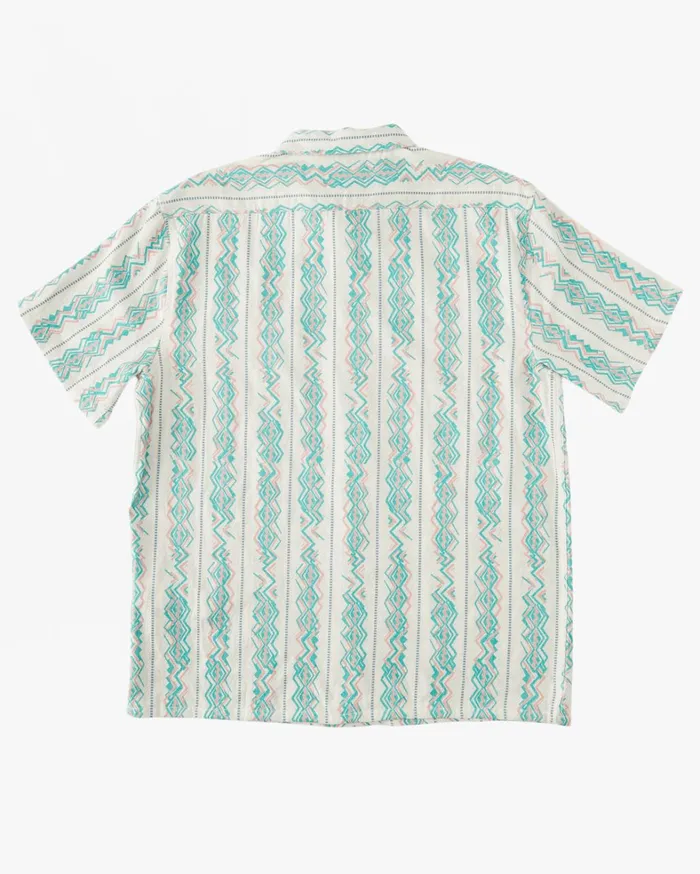Billabong Shirts Men Sundays Jacquard Short Sleeve Shirt Sand Billabong Shirts Men Sundays Jacquard Short Sleeve Shirt Sand