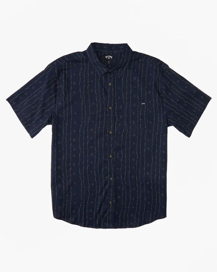 Billabong Shirts Men Sundays Mini Short Sleeve Shirt Navy Billabong Shirts Men Sundays Mini Short Sleeve Shirt Navy