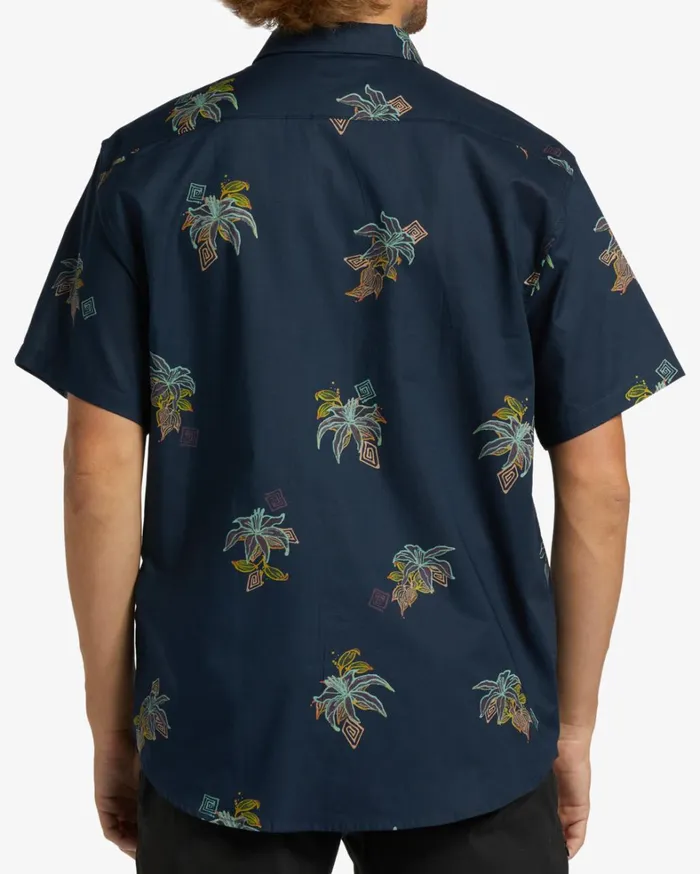 Billabong Shirts Men Sundays Mini Short Sleeve Shirt Night Billabong Shirts Men Sundays Mini Short Sleeve Shirt Night