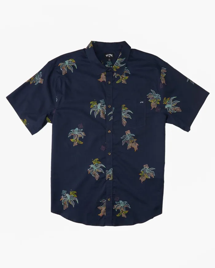 Billabong Shirts Men Sundays Mini Short Sleeve Shirt Night Billabong Shirts Men Sundays Mini Short Sleeve Shirt Night
