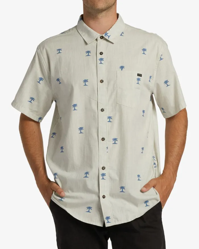 Billabong Shirts Men Sundays Mini Short Sleeve Shirt Oat