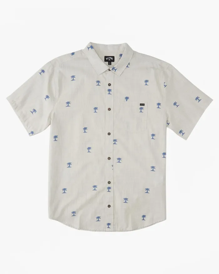 Billabong Shirts Men Sundays Mini Short Sleeve Shirt Oat Billabong Shirts Men Sundays Mini Short Sleeve Shirt Oat