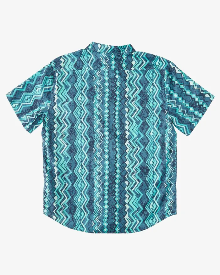 Billabong Shirts Men Sundays Short Sleeve Shirt Dark Mint Billabong Shirts Men Sundays Short Sleeve Shirt Dark Mint