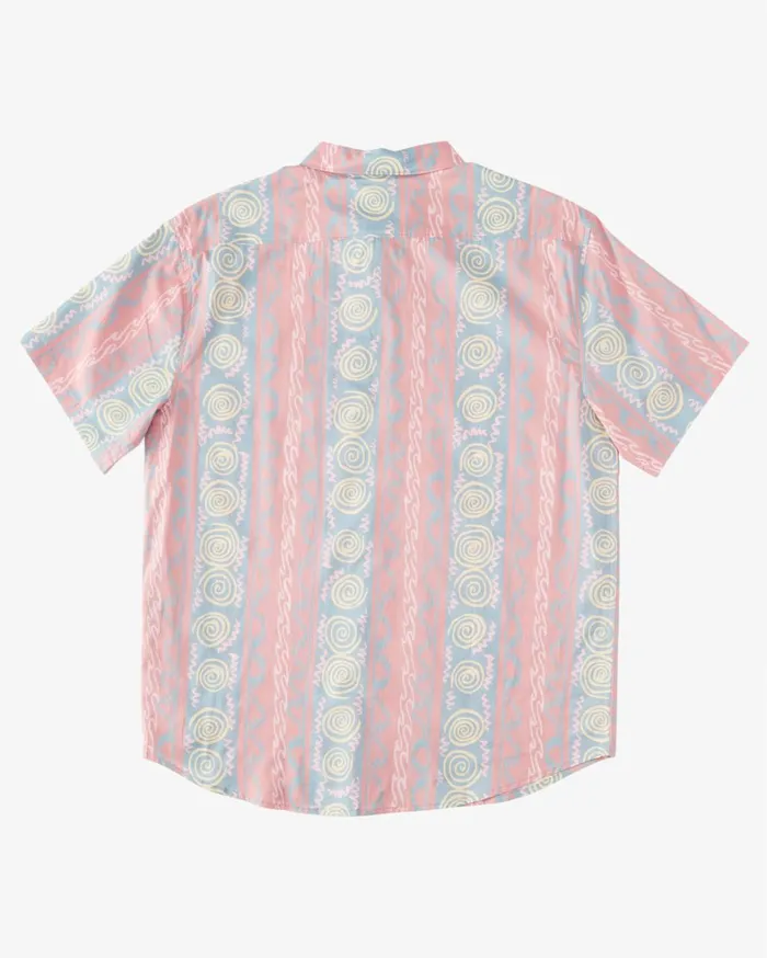 Billabong Shirts Men Sundays Short Sleeve Shirt Dusty Red Billabong Shirts Men Sundays Short Sleeve Shirt Dusty Red