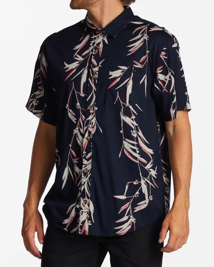 Billabong Shirts Men Sundays Short Sleeve Shirt Night