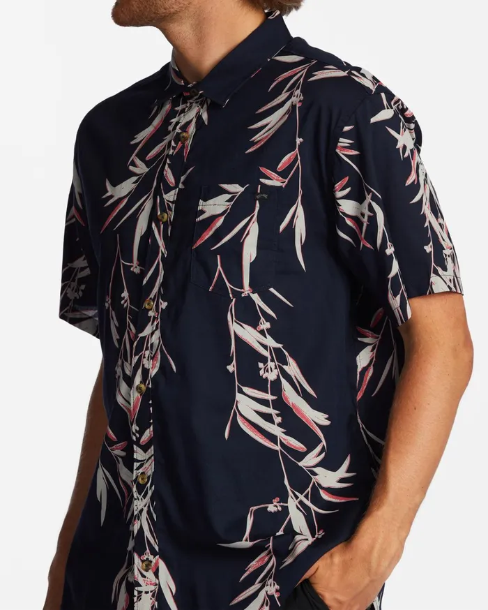 Billabong Shirts Men Sundays Short Sleeve Shirt Night Billabong Shirts Men Sundays Short Sleeve Shirt Night