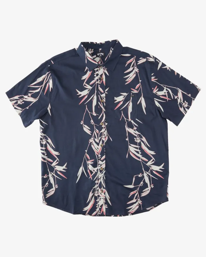 Billabong Shirts Men Sundays Short Sleeve Shirt Night Billabong Shirts Men Sundays Short Sleeve Shirt Night