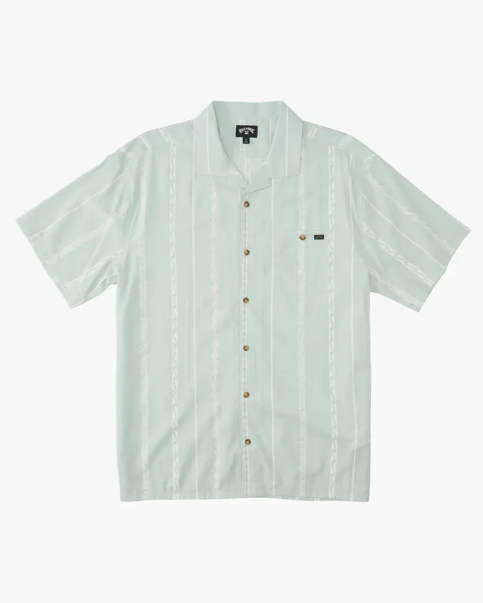 Billabong Shirts Men Sundays Vacay Short Sleeve Shirt Dusty Aqua Billabong Shirts Men Sundays Vacay Short Sleeve Shirt Dusty Aqua