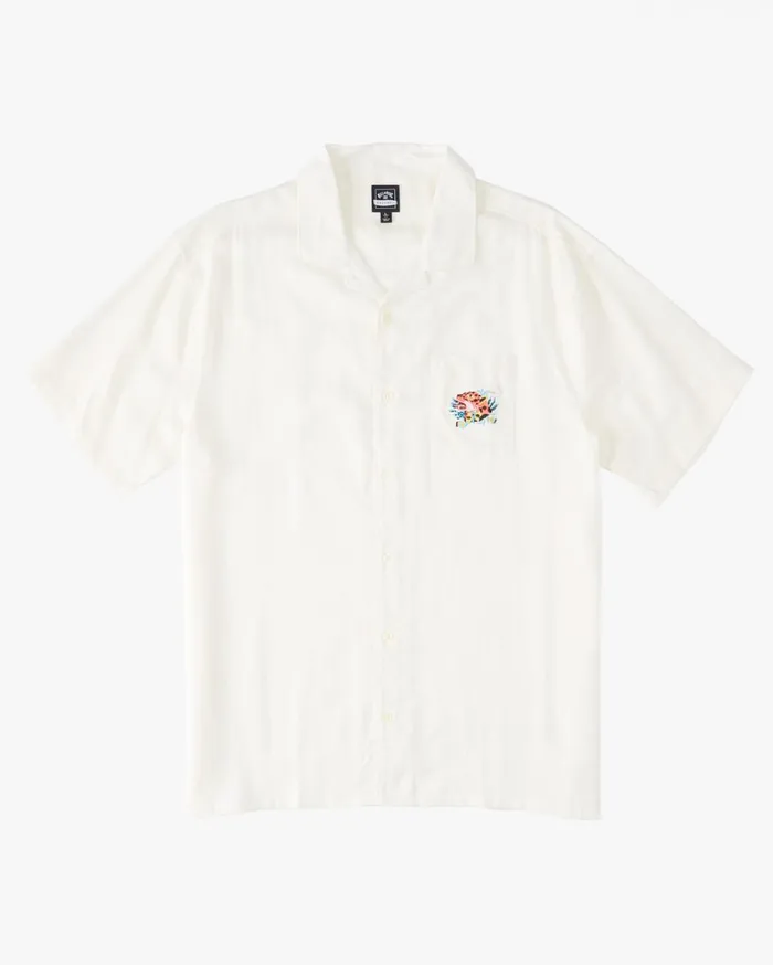 Billabong Shirts Men Zeledon Vacay Short Sleeve Shirt Off White Billabong Shirts Men Zeledon Vacay Short Sleeve Shirt Off White