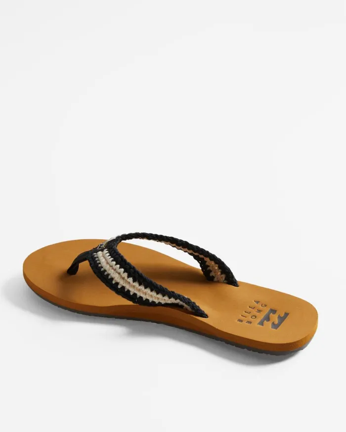Billabong Shoes Women Baja Sandals Black White 2 Billabong Shoes Women Baja Sandals Black White 2