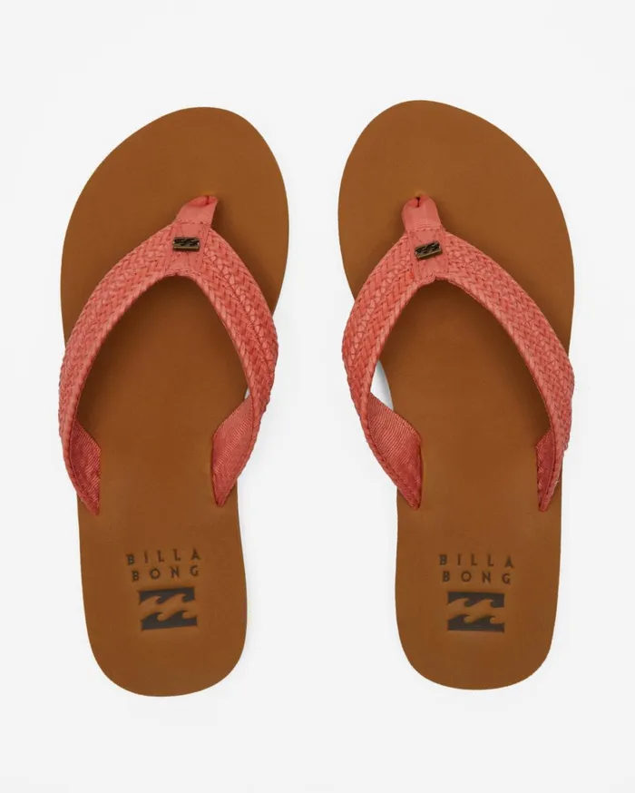 Billabong Shoes Women Kai Braided Sandals Sweet Coral