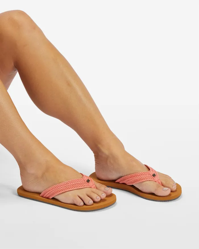 Billabong Shoes Women Kai Braided Sandals Sweet Coral Billabong Shoes Women Kai Braided Sandals Sweet Coral