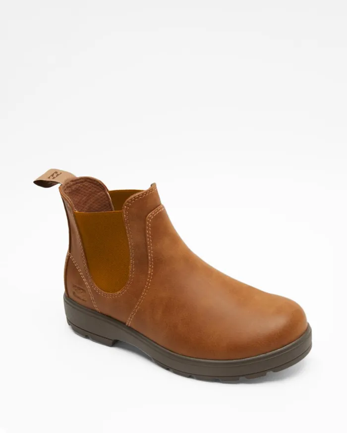 Billabong Shoes Women Tahoe Chelsea Boot Chestnut