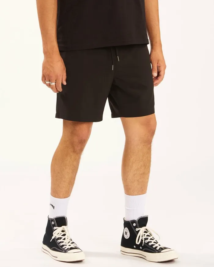 Billabong Shorts Men ADiv Surftrek Elastic Waist Shorts 17034 Black Billabong Shorts Men ADiv Surftrek Elastic Waist Shorts 17034 Black