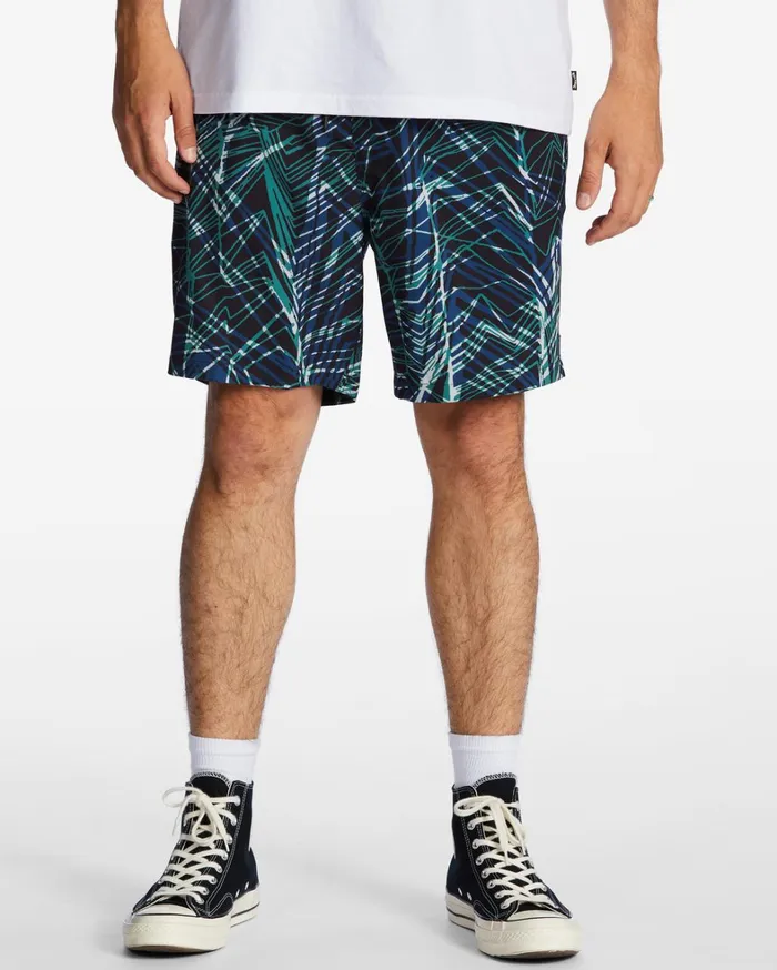 Billabong Shorts Men ADiv Surftrek Elastic Waist Shorts 17034 Space Blue