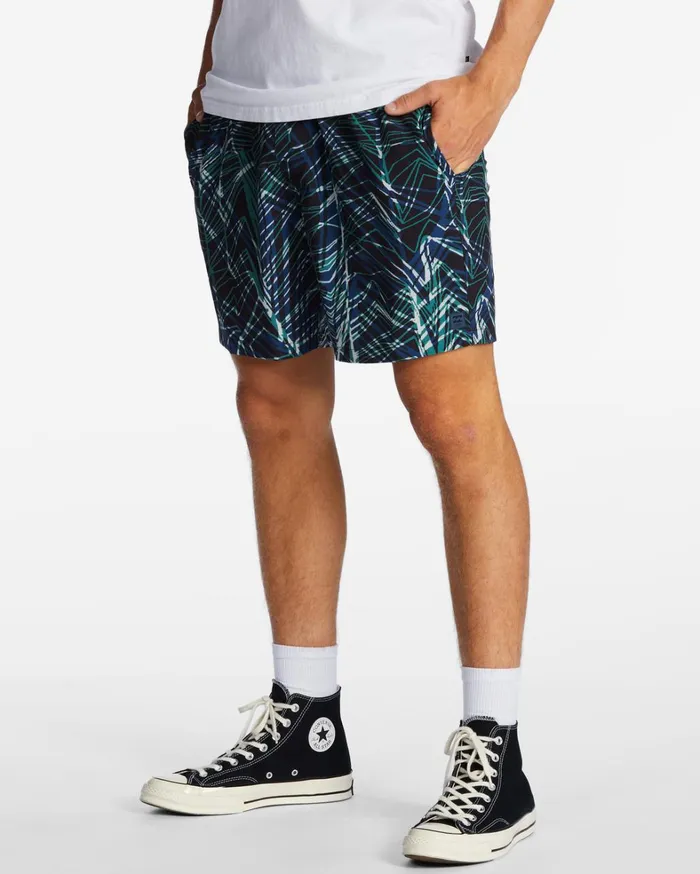 Billabong Shorts Men ADiv Surftrek Elastic Waist Shorts 17034 Space Blue Billabong Shorts Men ADiv Surftrek Elastic Waist Shorts 17034 Space Blue