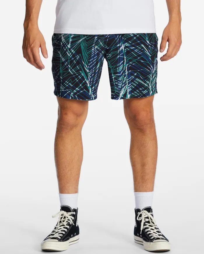 Billabong Shorts Men ADiv Surftrek Elastic Waist Shorts 17034 Space Blue Billabong Shorts Men ADiv Surftrek Elastic Waist Shorts 17034 Space Blue