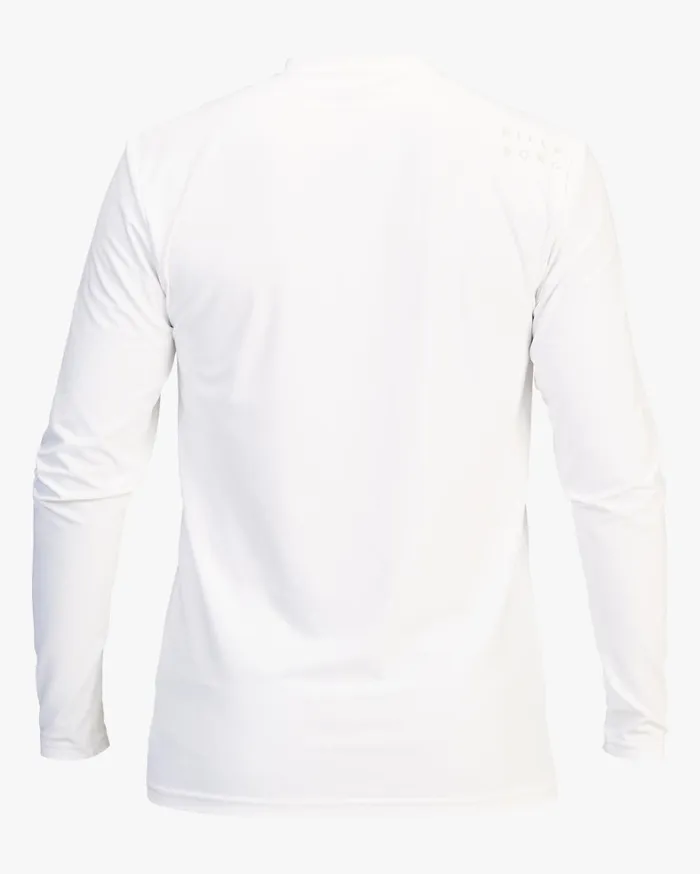 Billabong Shorts Men All Day Wave Loose Fit Long Sleeve Surf Tee White Billabong Shorts Men All Day Wave Loose Fit Long Sleeve Surf Tee White