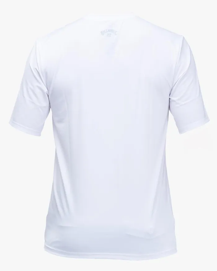 Billabong Shorts Men All Day Wave Loose Fit UPF 50 Short Sleeve Surf Tee White Billabong Shorts Men All Day Wave Loose Fit UPF 50 Short Sleeve Surf Tee White