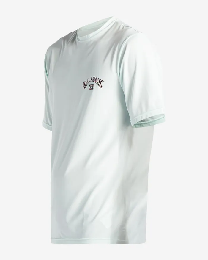 Billabong Shorts Men Arch Fill Short Sleeve UPF 50 Surf TShirt Seaglass Billabong Shorts Men Arch Fill Short Sleeve UPF 50 Surf TShirt Seaglass
