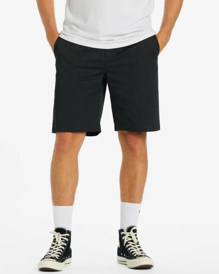 Billabong Shorts Men Carter Workwear 21034 Shorts Black Heather