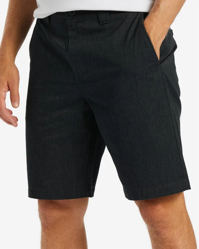 Billabong Shorts Men Carter Workwear 21034 Shorts Black Heather Billabong Shorts Men Carter Workwear 21034 Shorts Black Heather