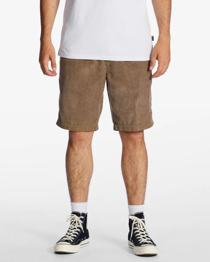 Billabong Shorts Men Larry Corduroy 20034 Shorts Earth