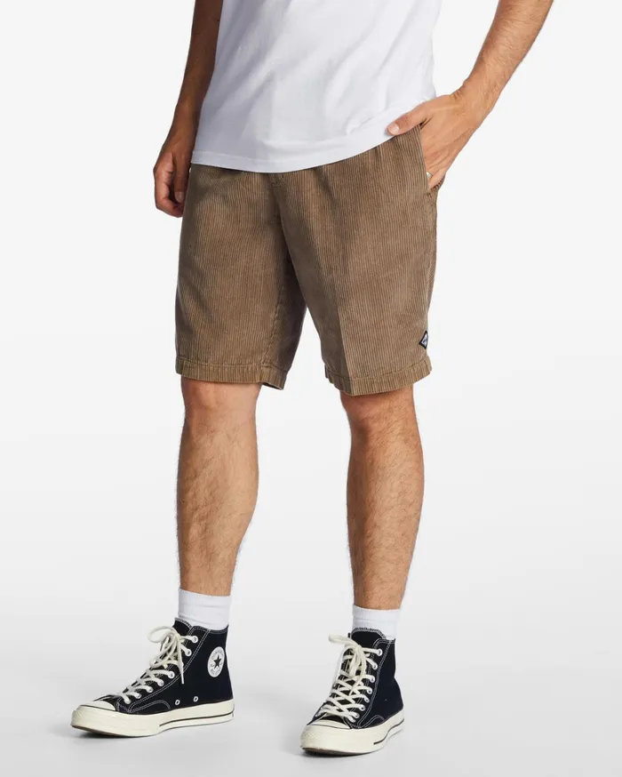 Billabong Shorts Men Larry Corduroy 20034 Shorts Earth Billabong Shorts Men Larry Corduroy 20034 Shorts Earth
