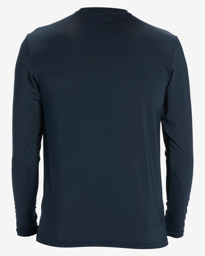 Billabong Shorts Men Snaking Arches Long Sleeve UPF 50 Surf TShirt Navy Billabong Shorts Men Snaking Arches Long Sleeve UPF 50 Surf TShirt Navy