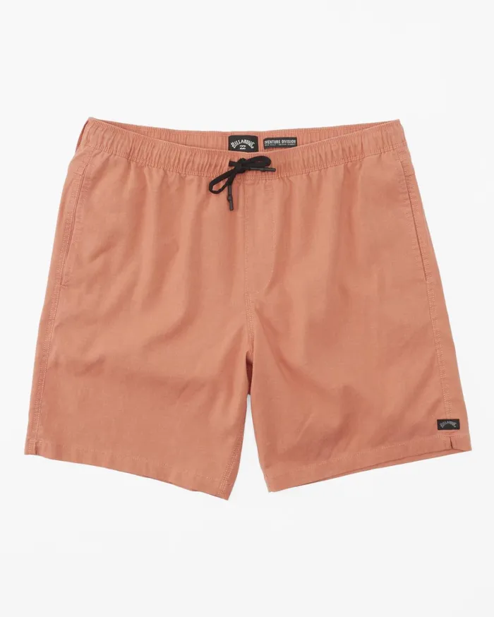 Billabong Shorts Men Surftrek Hemp Technical Elasticized Shorts Coral