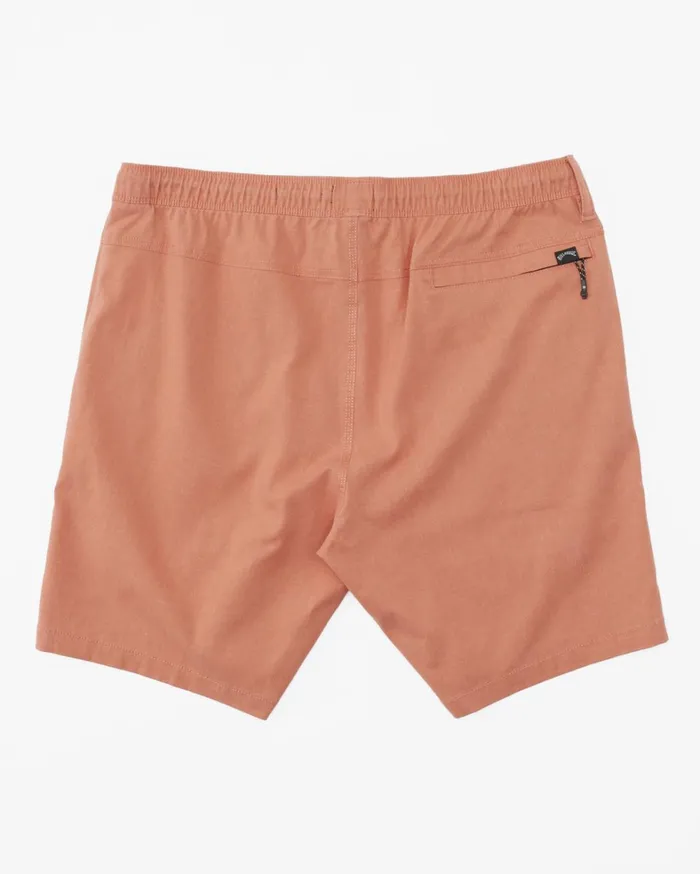 Billabong Shorts Men Surftrek Hemp Technical Elasticized Shorts Coral Billabong Shorts Men Surftrek Hemp Technical Elasticized Shorts Coral