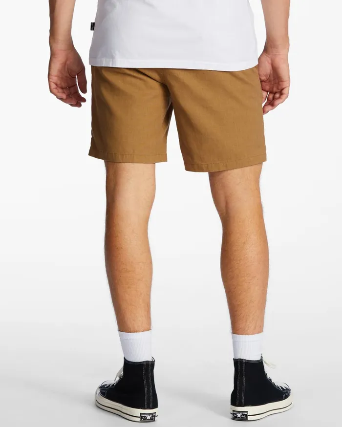 Billabong Shorts Men Surftrek Hemp Technical Elasticized Shorts Ermine Billabong Shorts Men Surftrek Hemp Technical Elasticized Shorts Ermine