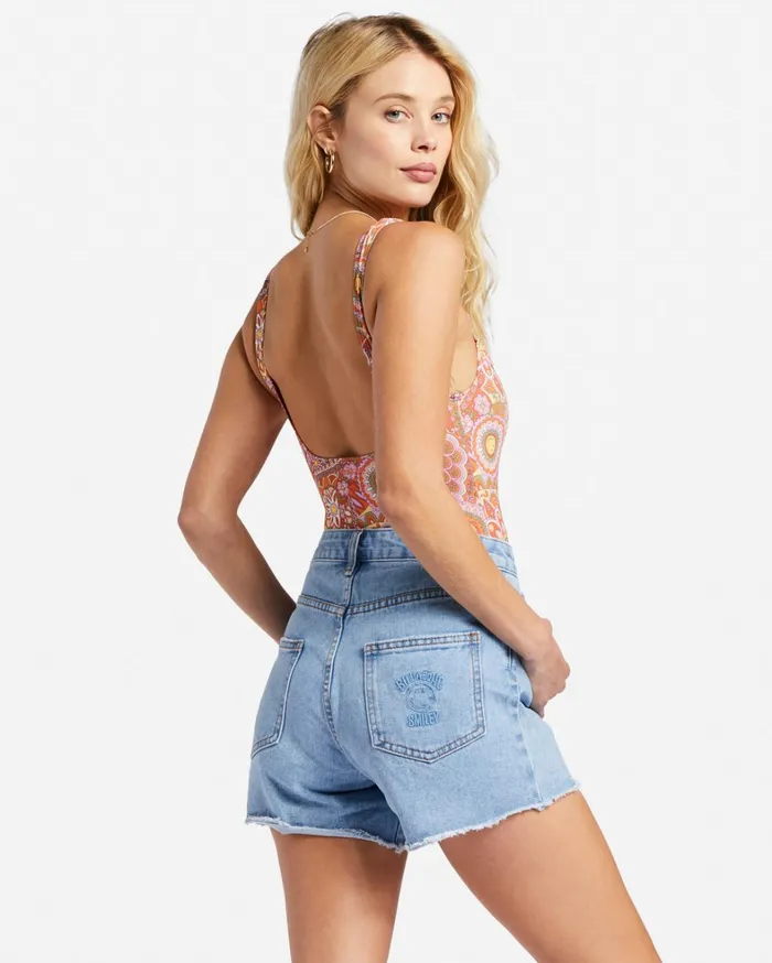 Billabong Shorts Women Billabong X Smiley Smile At Ya Denim Shorts Smiley Wash Billabong Shorts Women Billabong X Smiley Smile At Ya Denim Shorts Smiley Wash
