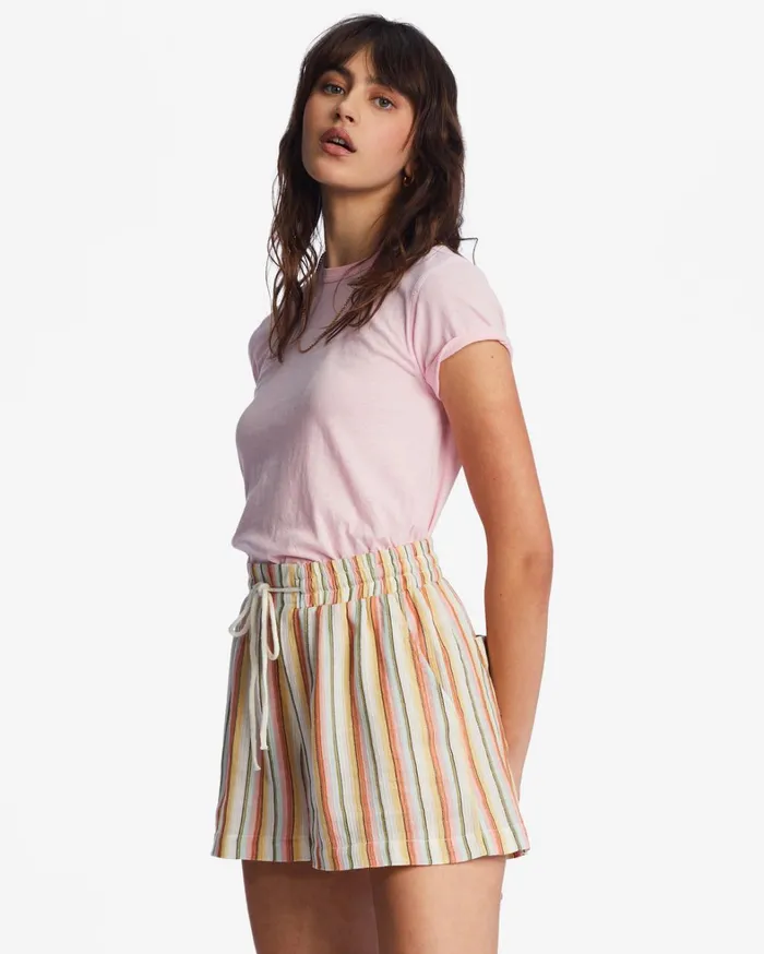 Billabong Shorts Women Day Tripper Elastic Shorts Salt Crystal 4 Billabong Shorts Women Day Tripper Elastic Shorts Salt Crystal 4