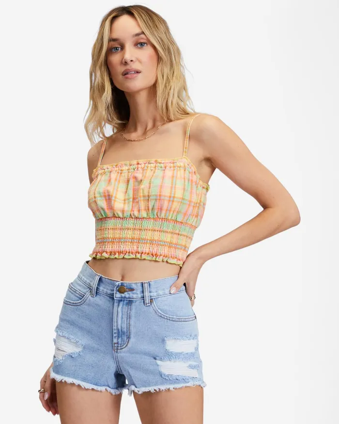 Billabong Shorts Women Drift Away Frayed Denim Shorts Washed Denim