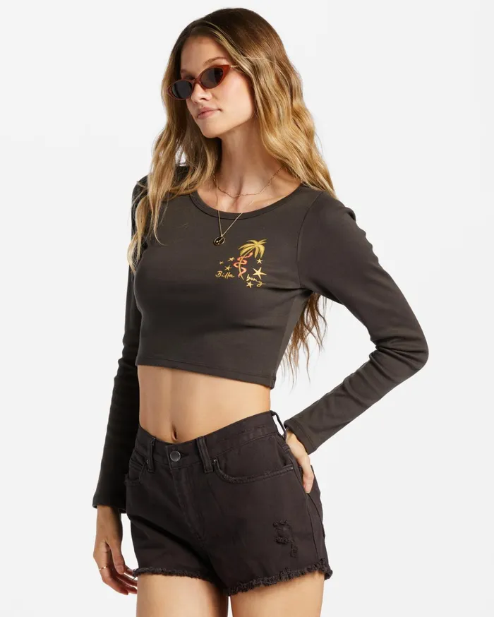Billabong Shorts Women Drift Away Frayed Shorts Black Pebble Billabong Shorts Women Drift Away Frayed Shorts Black Pebble