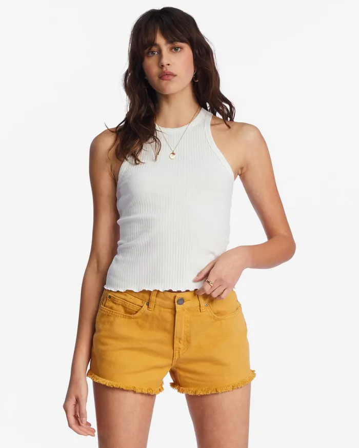Billabong Shorts Women Drift Away Frayed Shorts Goldie