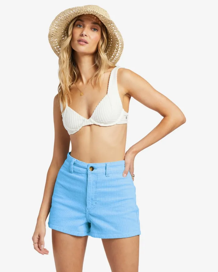 Billabong Shorts Women Free Fall Corduroy Shorts Summer Sky Billabong Shorts Women Free Fall Corduroy Shorts Summer Sky