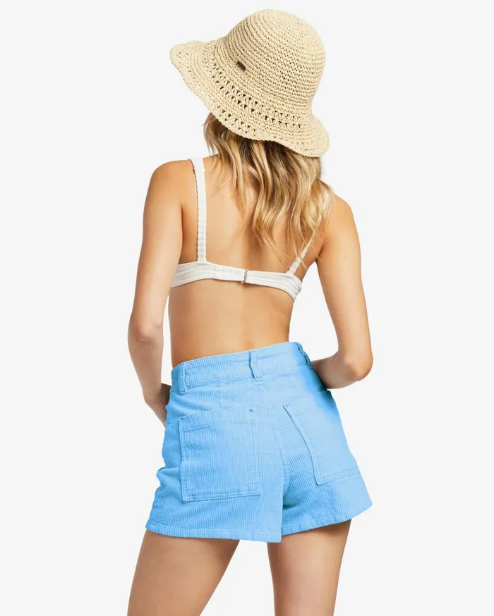 Billabong Shorts Women Free Fall Corduroy Shorts Summer Sky Billabong Shorts Women Free Fall Corduroy Shorts Summer Sky