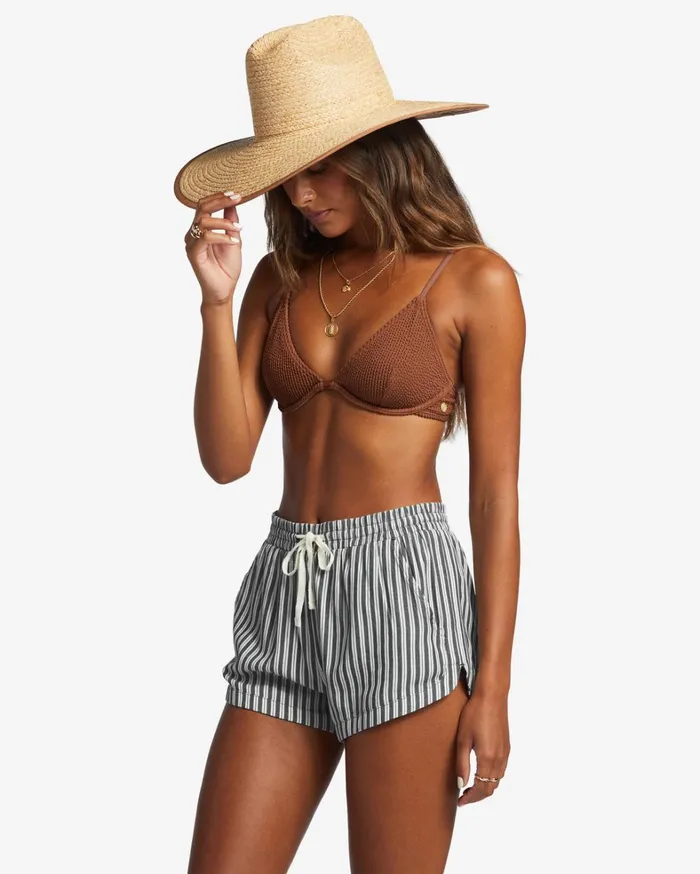 Billabong Shorts Women Road Trippin Elastic Waist Shorts Black Sands Billabong Shorts Women Road Trippin Elastic Waist Shorts Black Sands