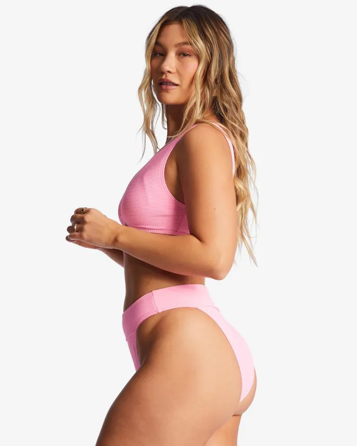 Billabong Solid Swimwear Women Tanlines Aruba Bikini Bottoms Pink Daze Billabong Solid Swimwear Women Tanlines Aruba Bikini Bottoms Pink Daze