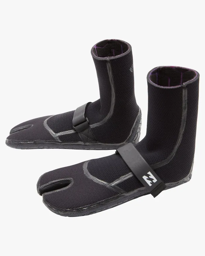 Billabong Surf Accessories Men 3mm Furnace Comp Split Toe Wetsuit Boots Black