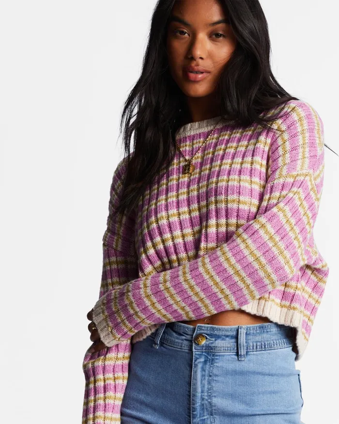Billabong Sweaters Women In A Daze Cozy Sweater Bright Orchid Billabong Sweaters Women In A Daze Cozy Sweater Bright Orchid