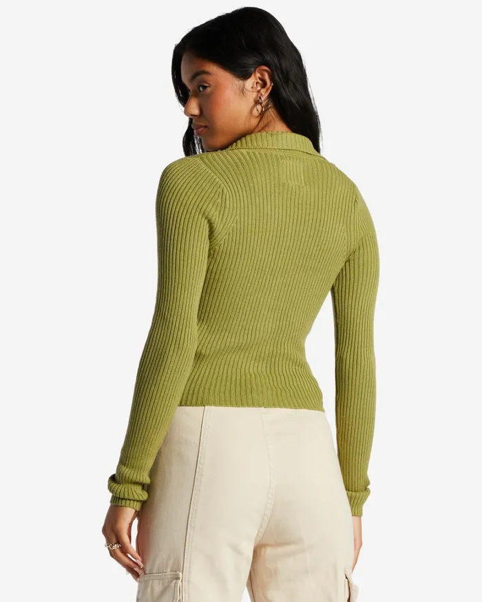 Billabong Sweaters Women In Time Cardi Cardigan Green Eyes Billabong Sweaters Women In Time Cardi Cardigan Green Eyes